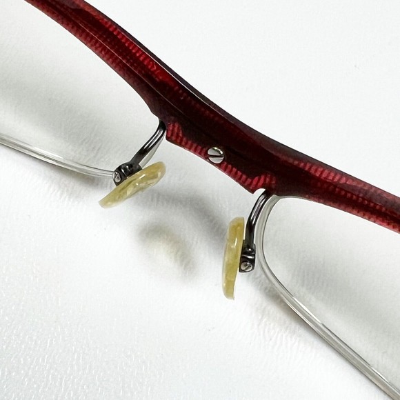 Alain Mikli A0491 16 Eyeglasses Frame Red 52-17-135 Half Rim with Case main image 13